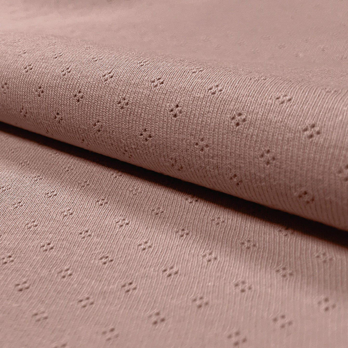 Pointelle Jersey Rosa Lys Mauve