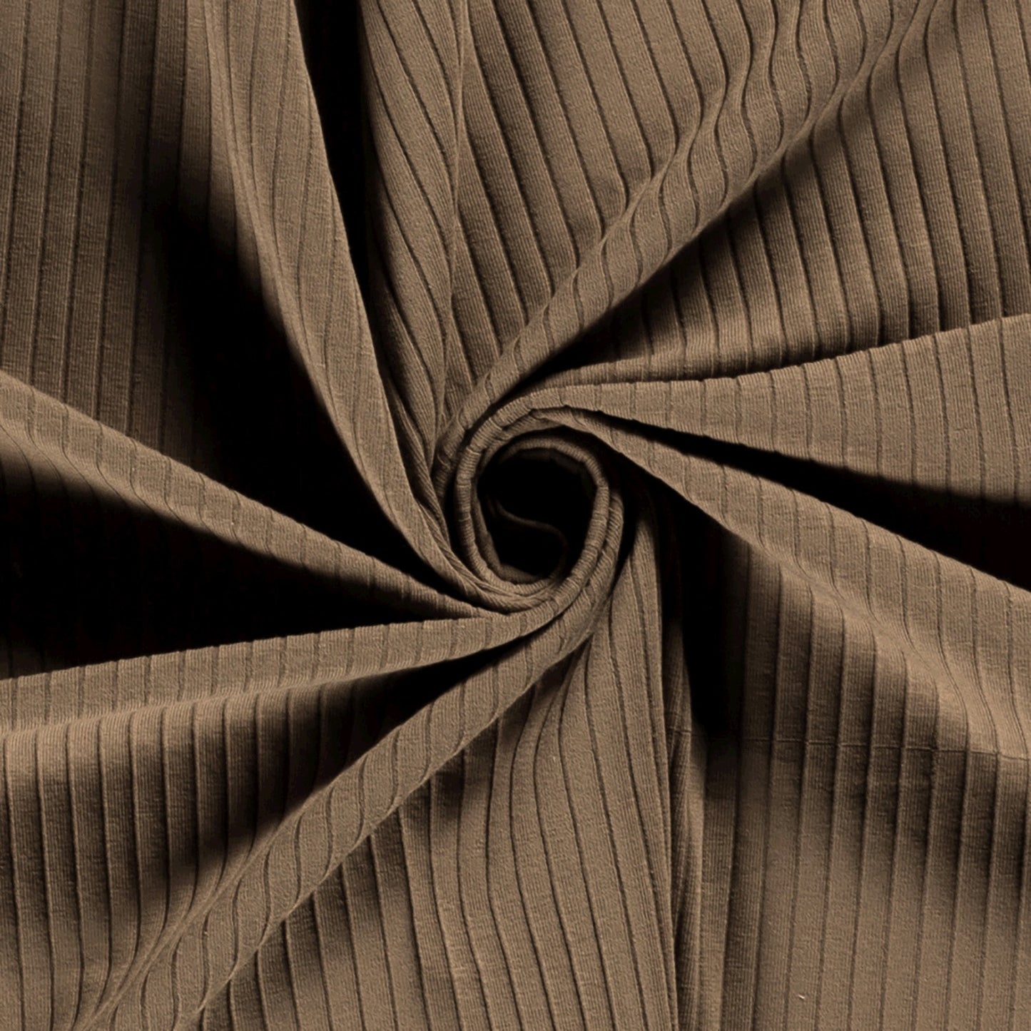 Ribbjersey Brun Taupe