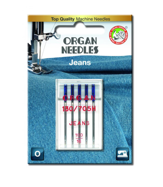 Organ Jeans nål #100 - 5 stk