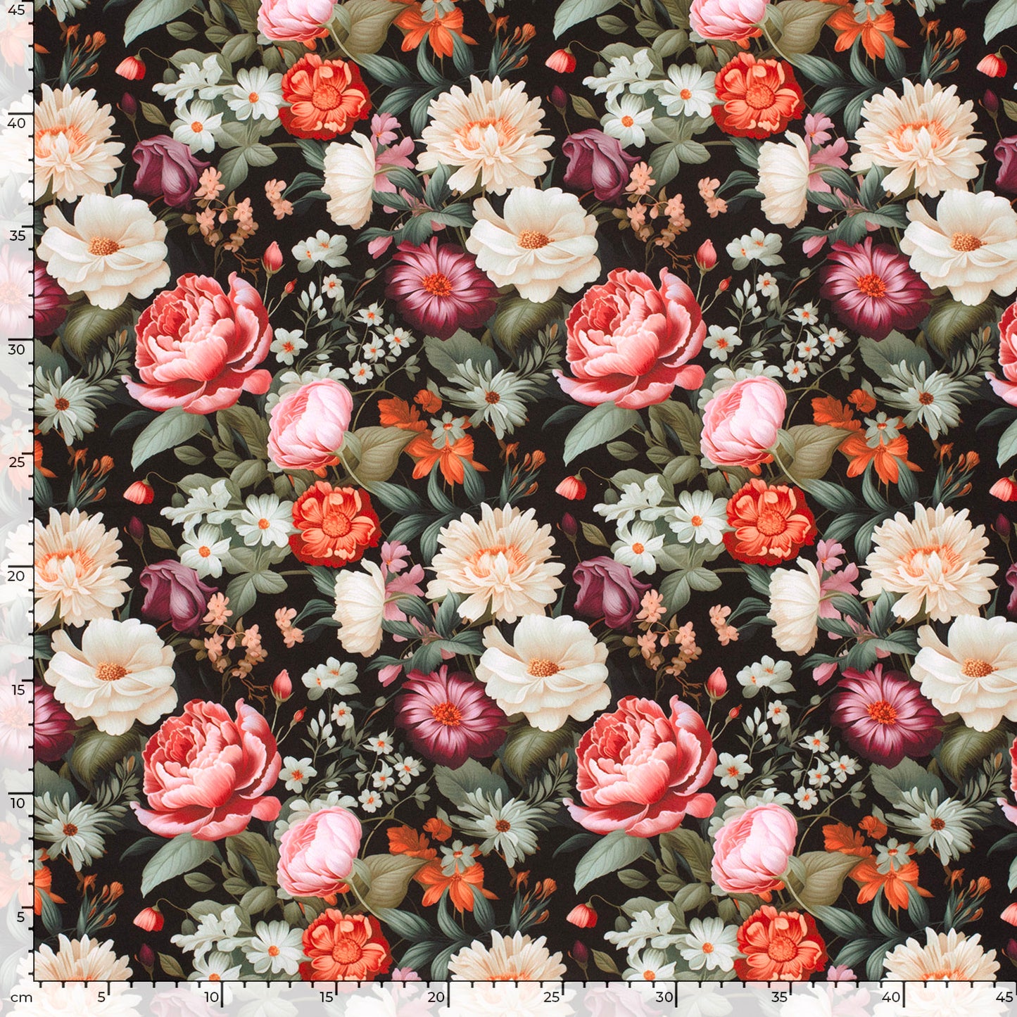 Softshell med Blomsterprint