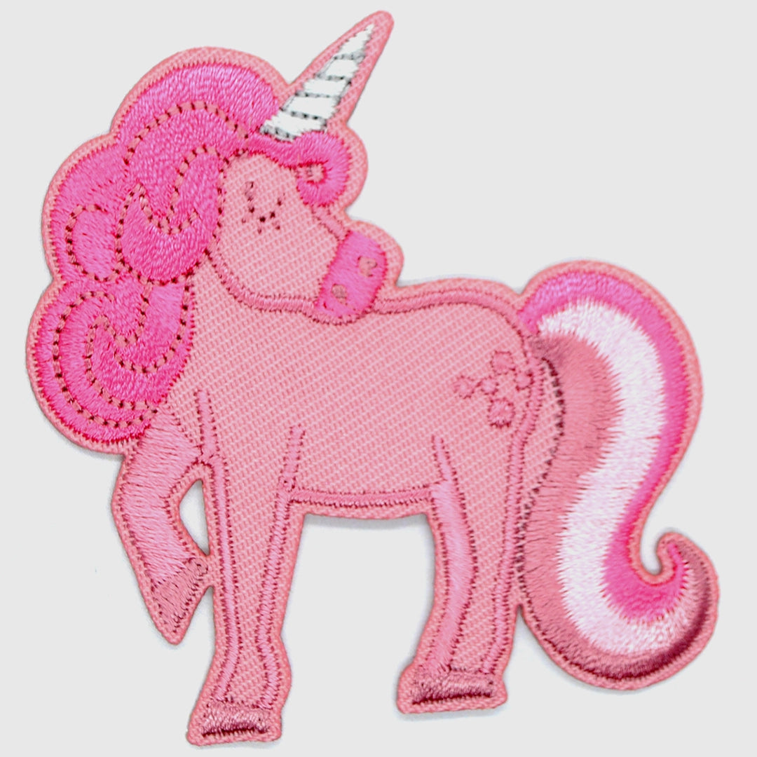 Strykemerke Enhjørning Rosa - 1 stk (6,4 cm)