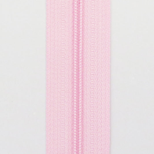 Glidelås metervare 4mm Spiral - Rosa (Pris oppgitt pr dm)