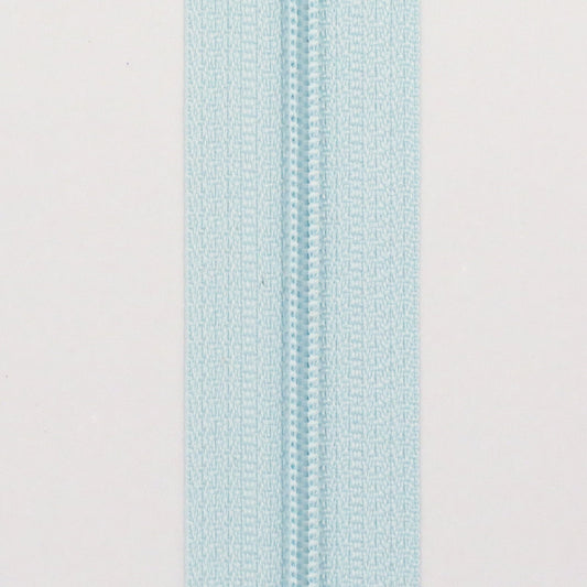 Glidelås metervare 4mm Spiral - Lyseblå (Pris oppgitt pr dm)