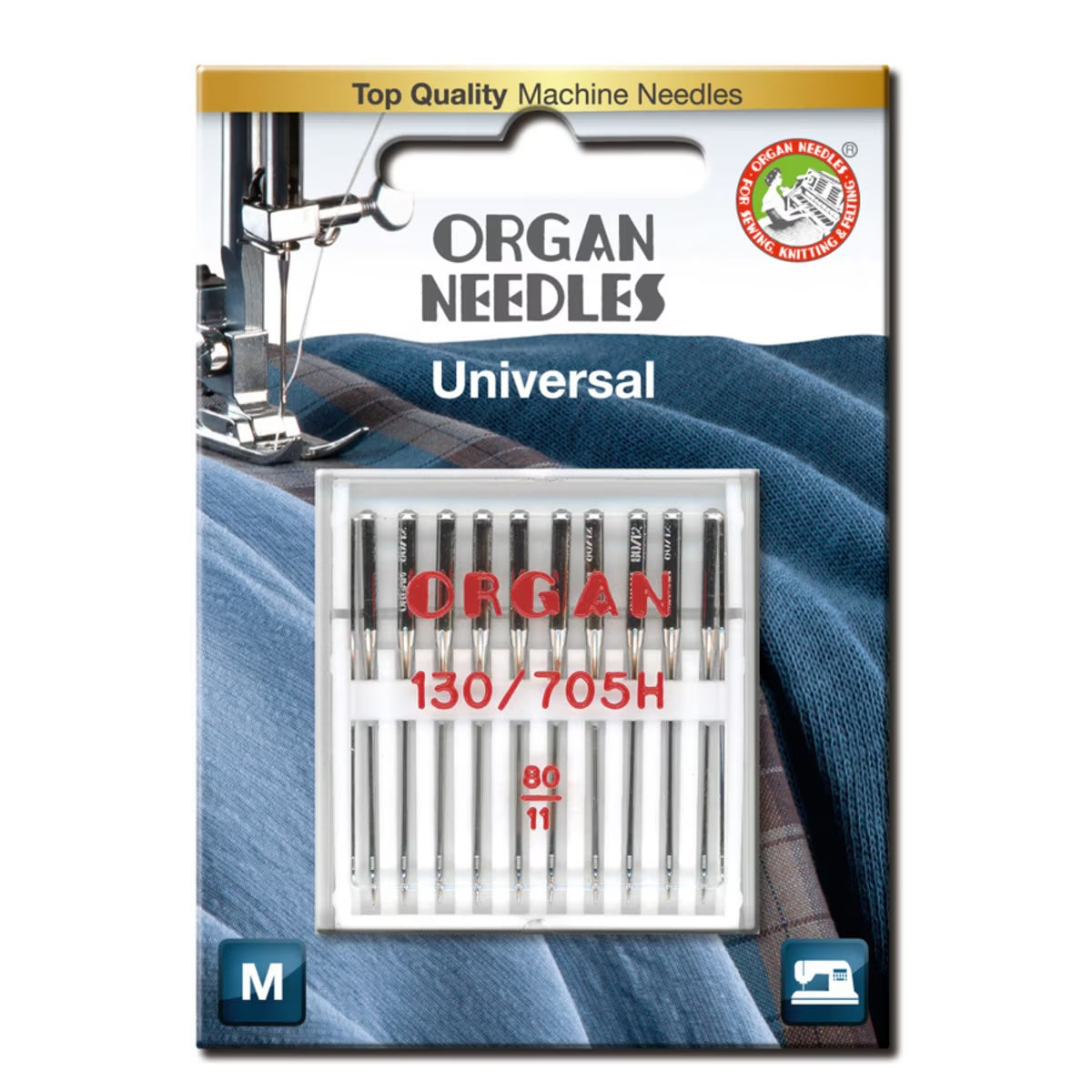 Organ Universal nål #80 - 10 stk - Lillifixshop Organ