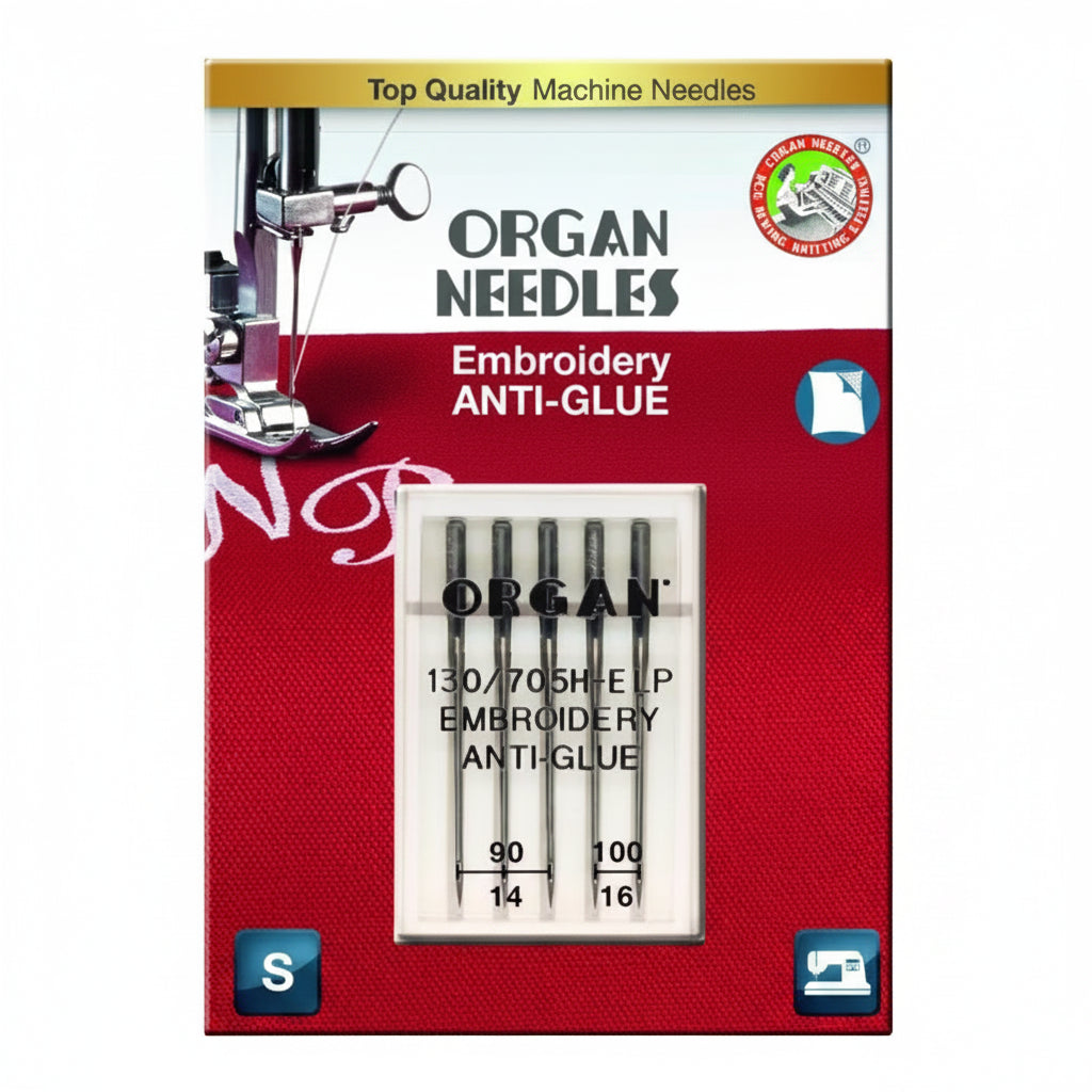 Organ Broderinål Anti-Glue #90-100 - 5 stk
