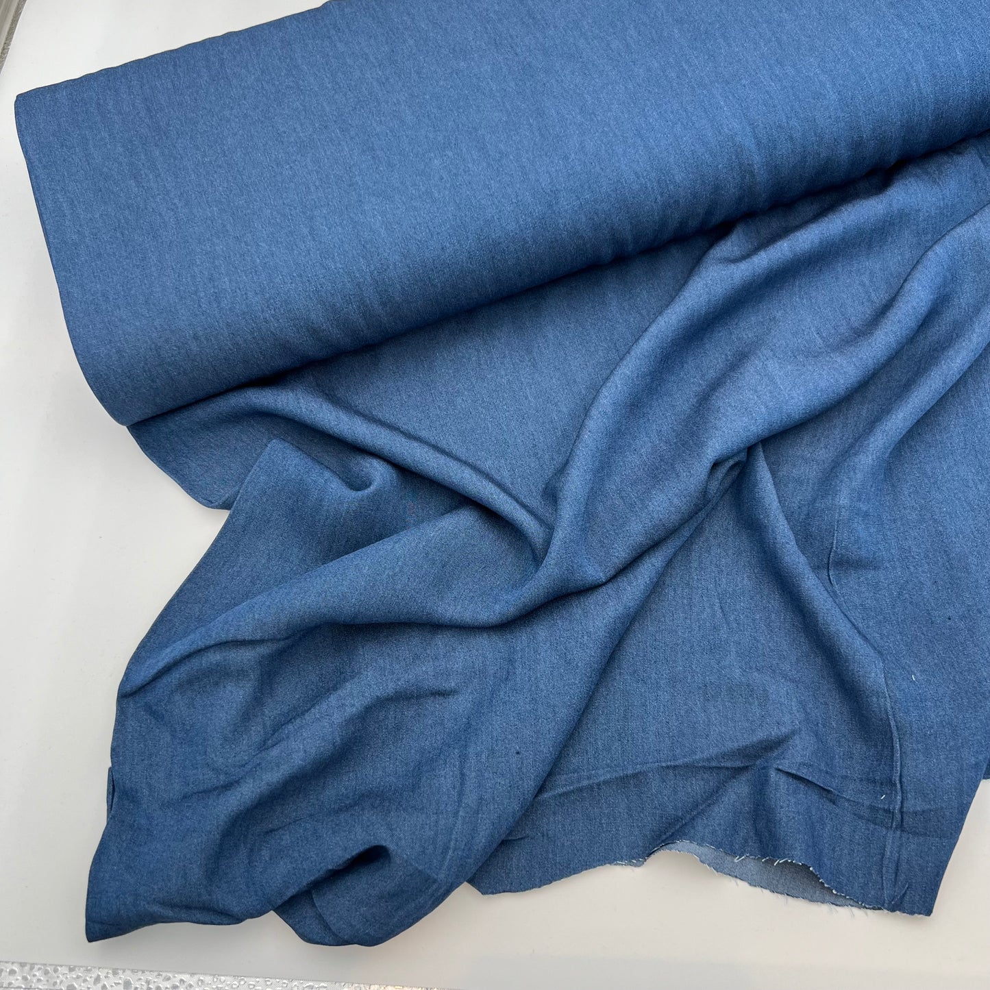 Chambray mørk blå - Lillifixshop Lillifixshop