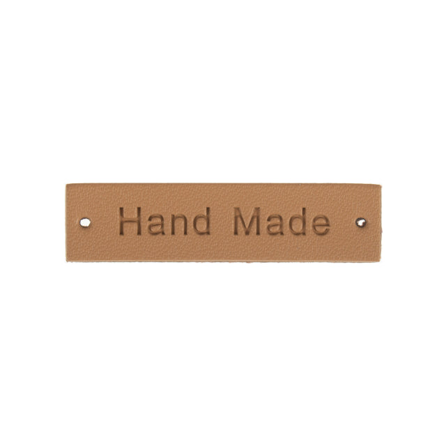 Milward lær labels "Handmade" 3 farger (6 stk)