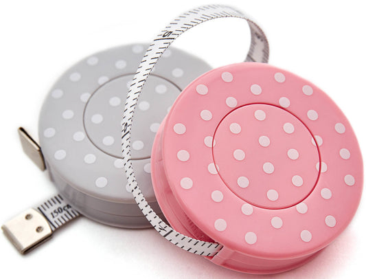 Målebånd polka 150 cm - 2 ulike farger å velge mellom