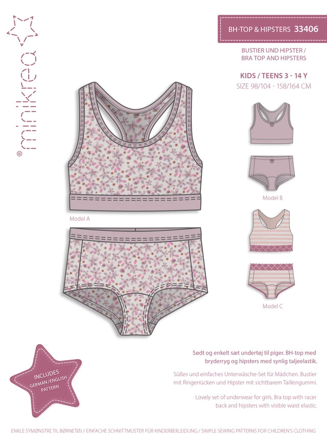 Topp & hipsters str 3-14 år - Minikrea 33406