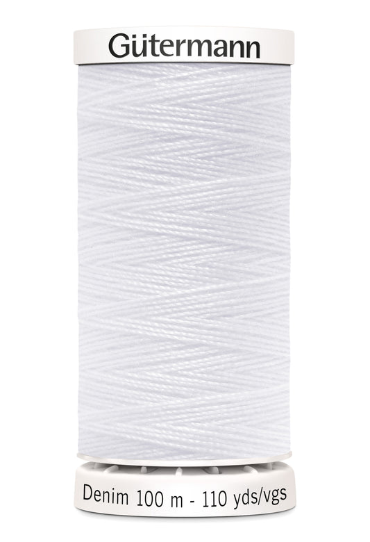 Denim 100 meter (Hvit 1005) - Lillifixshop Gütermann