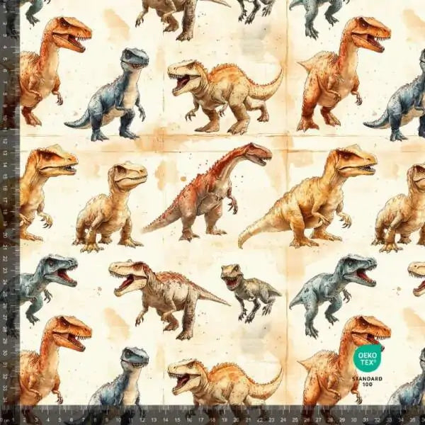 French Terry - digitalprint - Dinosaurer
