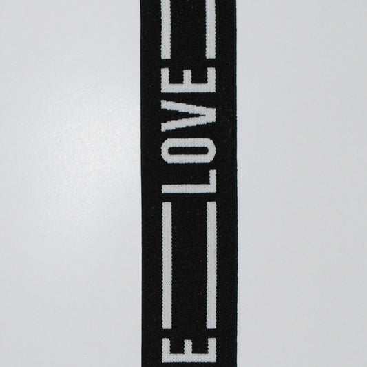 Elastikk 40 mm "Love" - Lillifixshop RYD