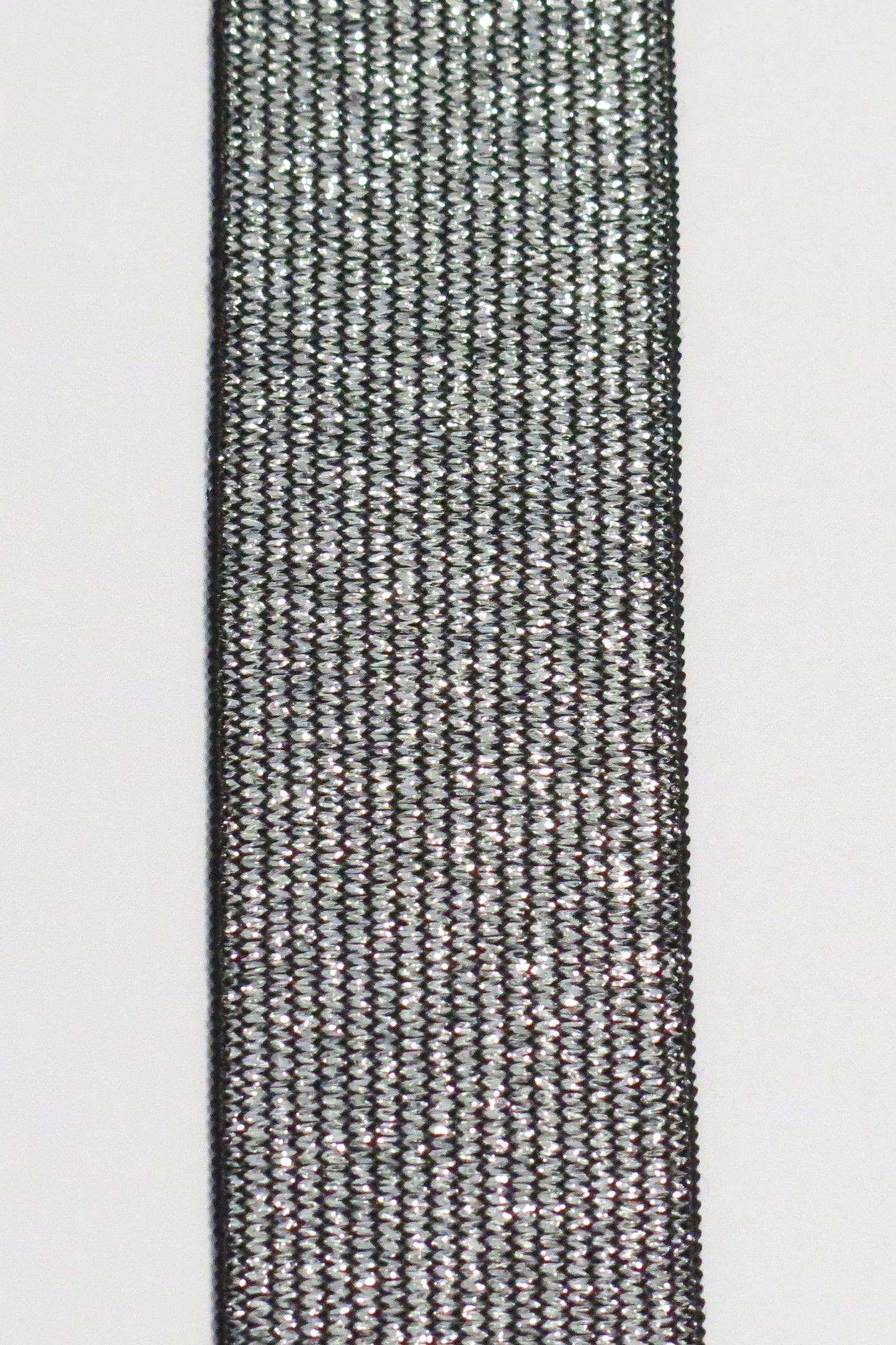 Elastikk 30 mm Sort/Sølv Lurex - Lillifixshop RYD