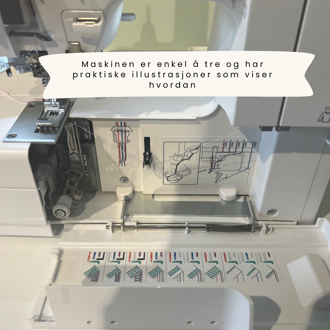 KAMPANJE! Coverstitch Janome Cover Pro 3000P - SPAR 4000 KR - Lillifixshop Janome