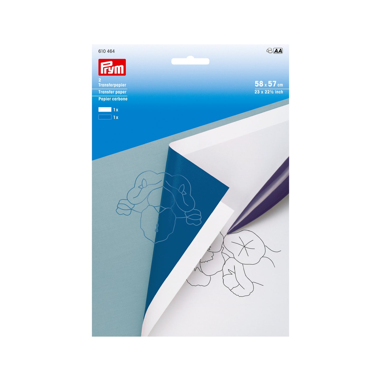 Kalkerpapir (transferpapir) 58x57 (2 ark) - Lillifixshop Prym