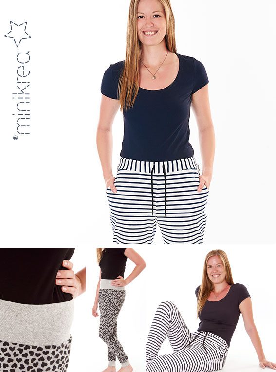 Joggebukse dame str 34 - 50 - Minikrea 70335 - Lillifixshop Minikrea