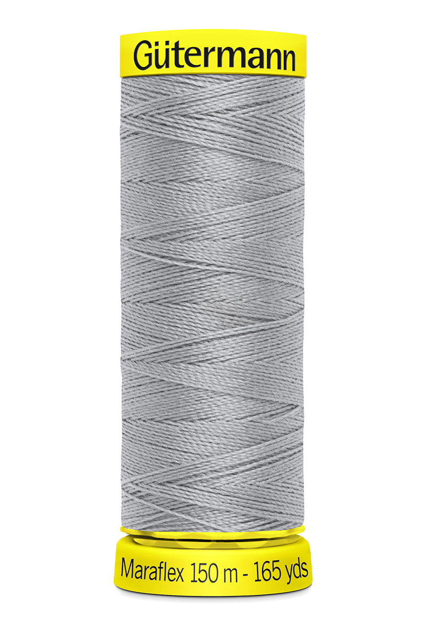 Maraflex 150 meter - sytråd med stretch (Lys grå 038) - Lillifixshop Gütermann