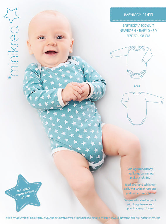 Body til baby 0-3 år - Minikrea 11411 - Lillifixshop Minikrea