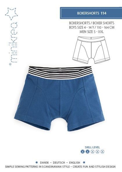 Boxershorts 2-14 år og S - XXL - Minikrea 114 - Lillifixshop Minikrea