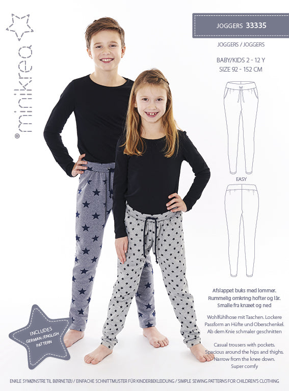 Joggebukse 2-12 år - Minikrea 33335 - Lillifixshop Minikrea