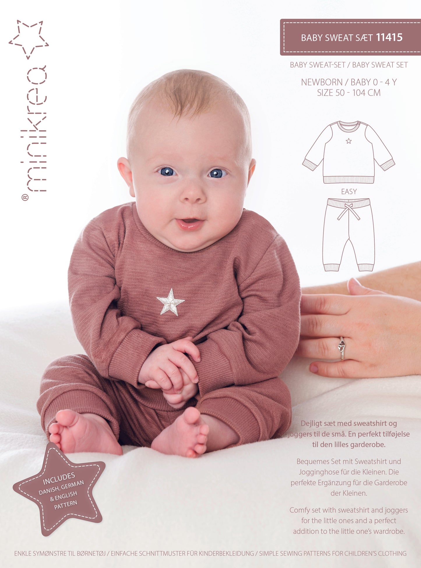 Joggedress baby 0-4 år - Minikrea 11415 - Lillifixshop Minikrea