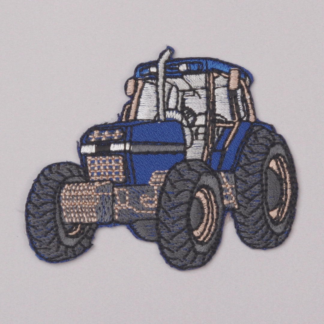 Strykemerke Traktor Blå - 1 stk (6,6 cm)
