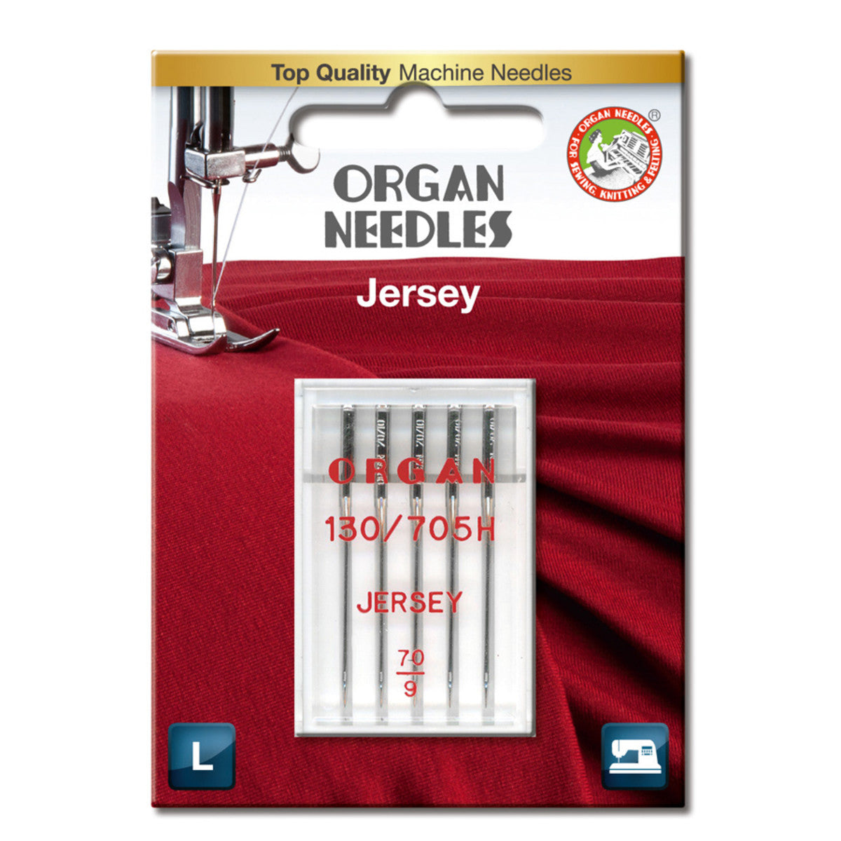 Organ Jersey SUK ball point nål #70 - 5 stk - Lillifixshop Organ