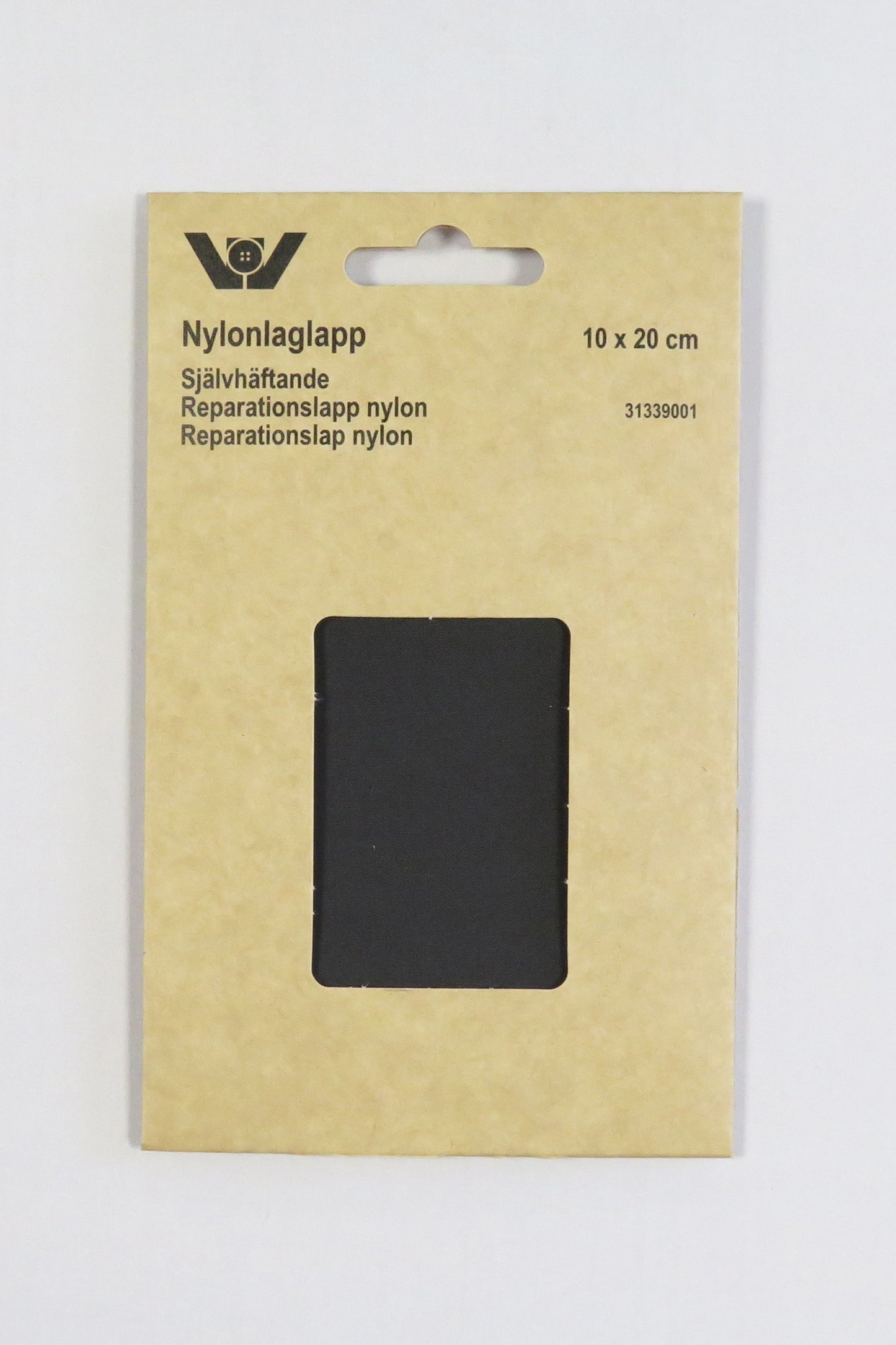 Reparasjonslapp sort 10 x 20 cm - Lillifixshop Prym