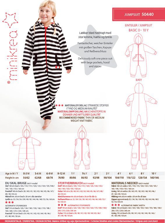 Jumpsuit 0-10 år - Minikrea 50440 - Lillifixshop Minikrea
