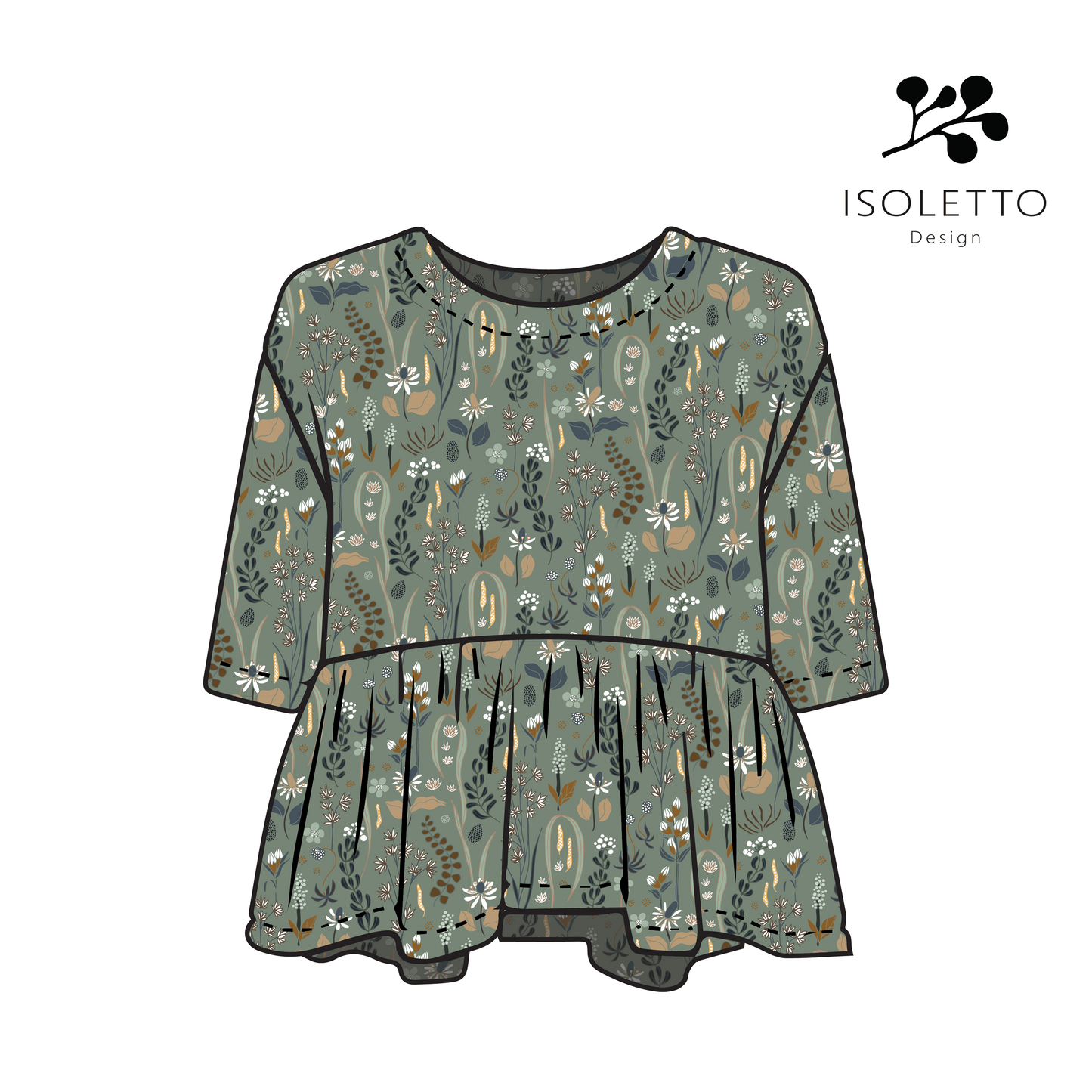 Bomullsjersey Gots Samla salvie - Ida Victoria
