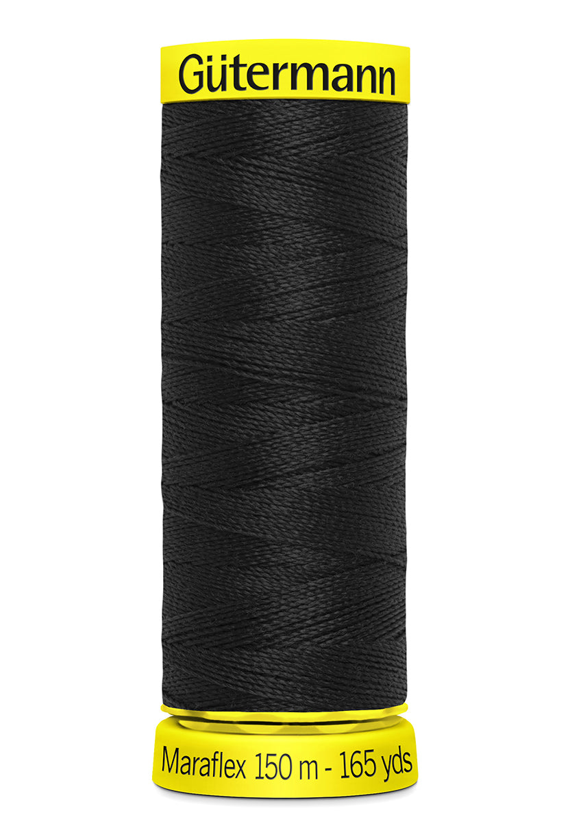 Maraflex 150 meter - sytråd med stretch (Sort 000) - Lillifixshop Gütermann