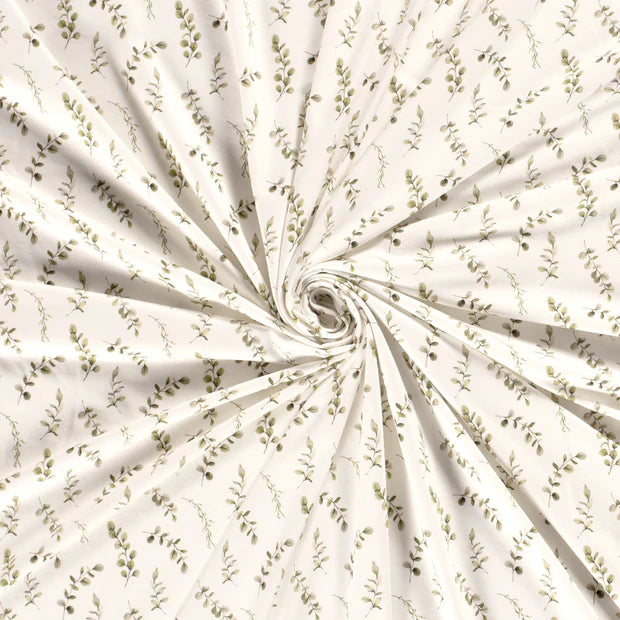 Bomullsjersey med Naturprint - Lillifixshop Lillifixshop
