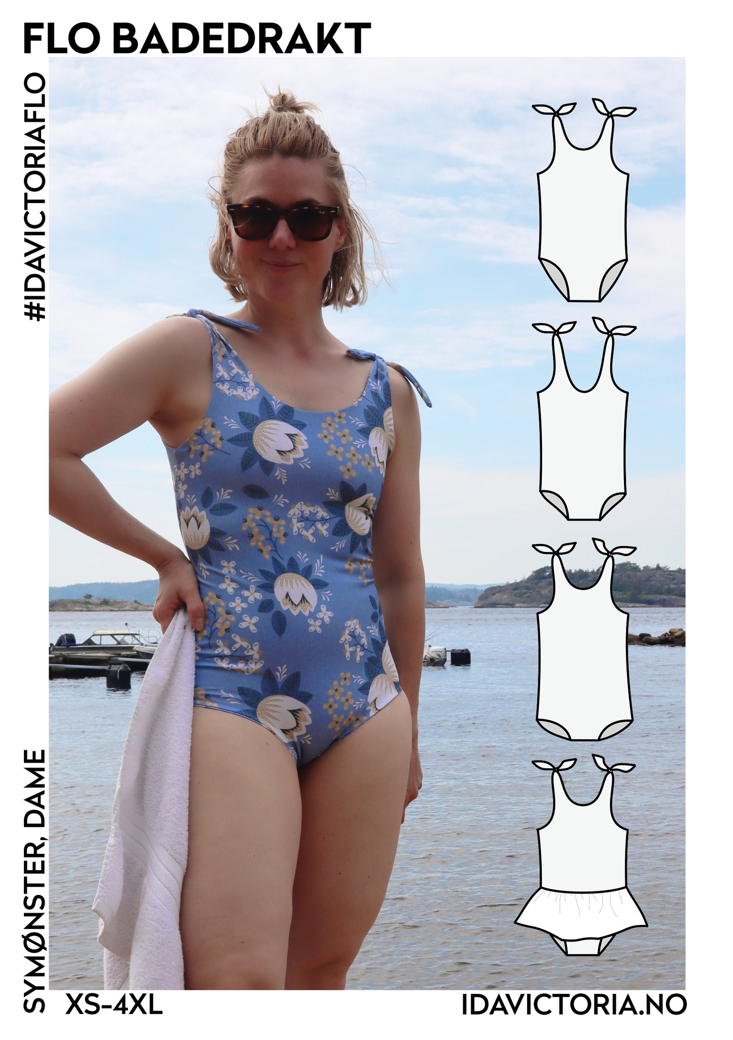 Ida Victoria: Flo badedrakt, dame (XS-4XL) - Lillifixshop Ida Victoria
