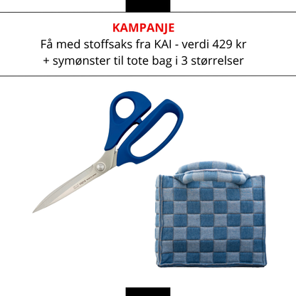 KAMPANJE! Janome 1522 Midnight Blue - Få med saks og symønster (verdi 429 kr!)