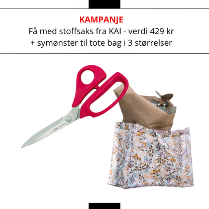 KAMPANJE! Janome 1522 Pink - Få med saks og symønster (verdi 429 kr!)