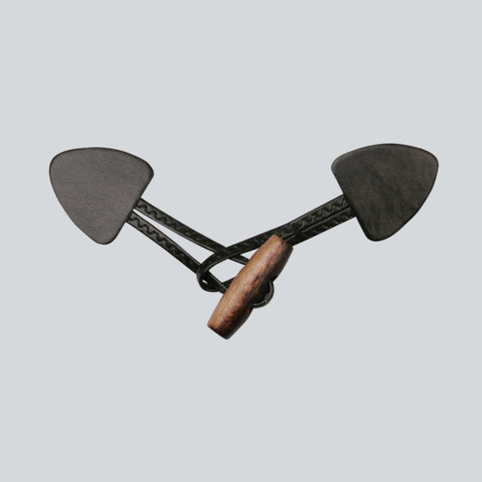 Duffelcoat lukning sort