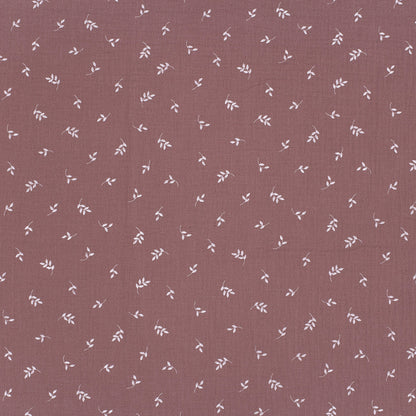 Musselin Rosa mauve med print