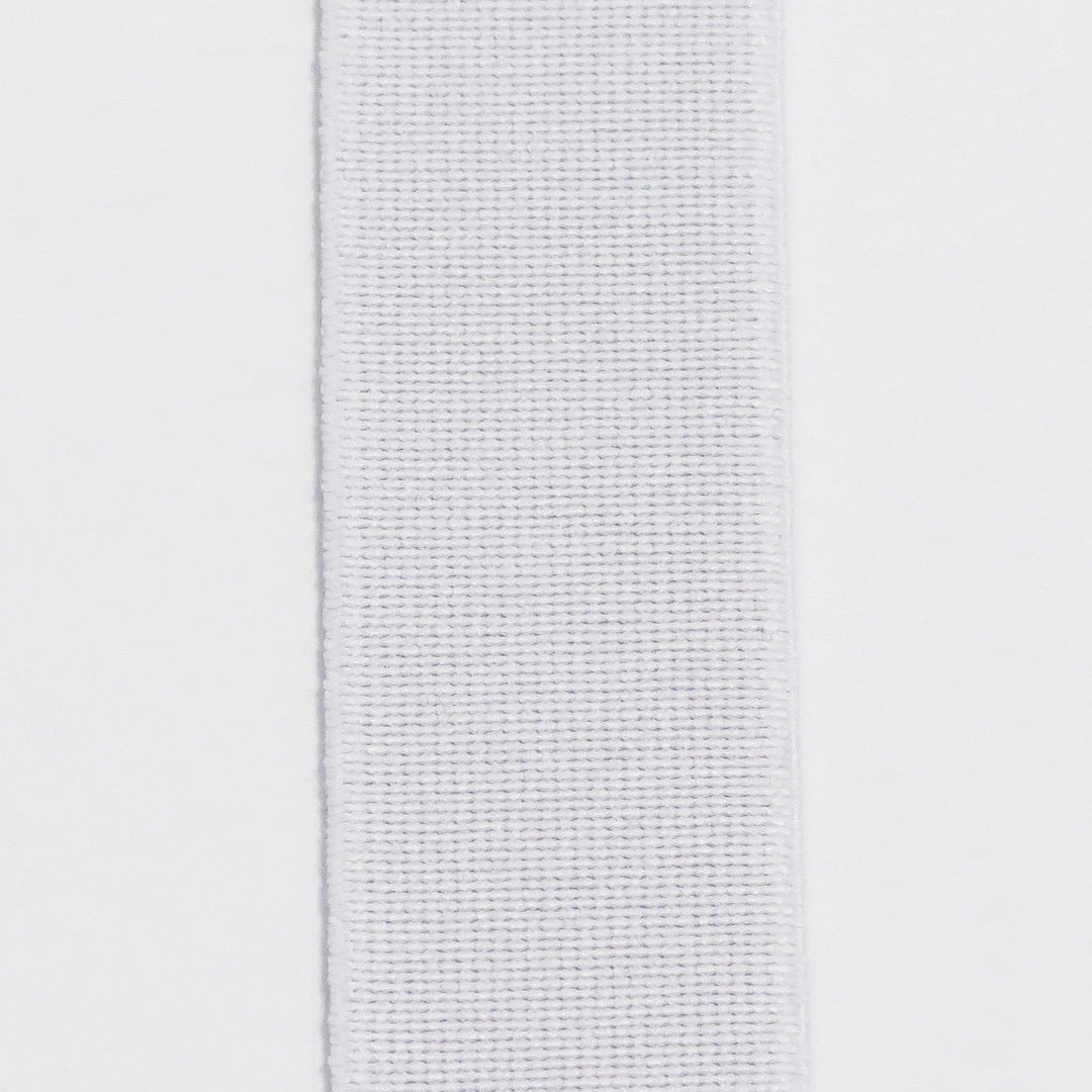 Elastikk 30 mm hvit krympebehandlet (pris oppgitt pr dm)