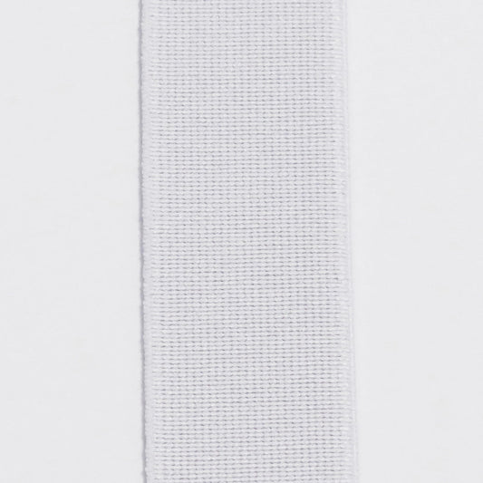 Elastikk 30 mm hvit krympebehandlet (pris oppgitt pr dm)