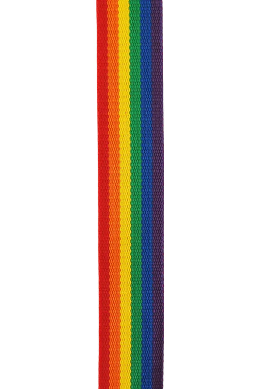 Gjordebånd (webbing) polyester 40 mm regnbue