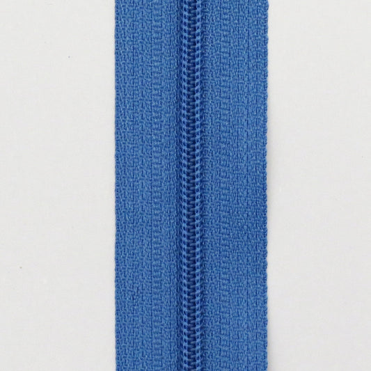 Glidelås metervare 4mm Spiral - Blå (Pris oppgitt pr dm)