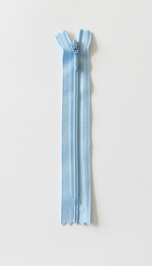Spiral glidelås - Lys blå (4 mm bredde)