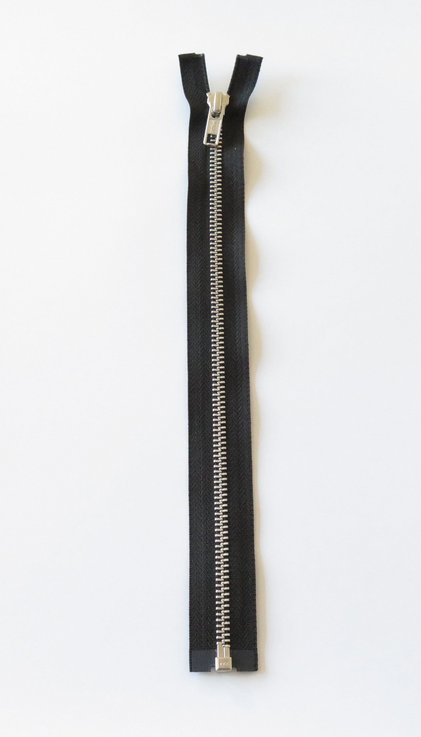Aluminium glidelås - Svart (6 mm bredde)