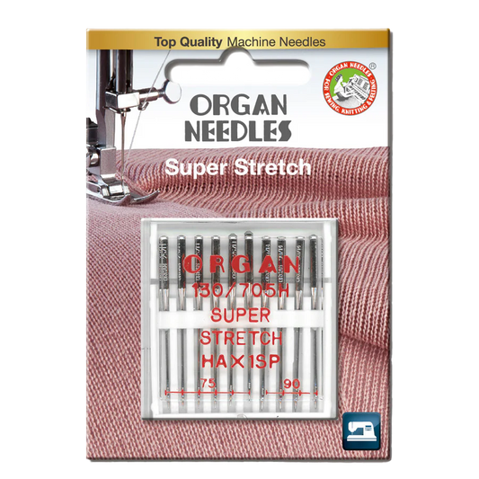 Organ Super Stretch Overlock HAx1SP nål #75-90 - 10 stk
