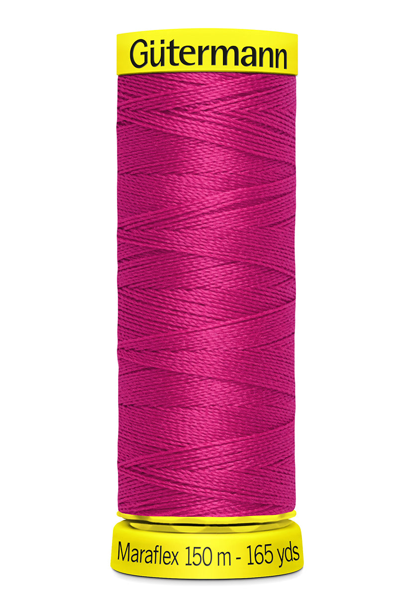 Maraflex 150 meter - sytråd med stretch (Magenta 382) - Lillifixshop Gütermann