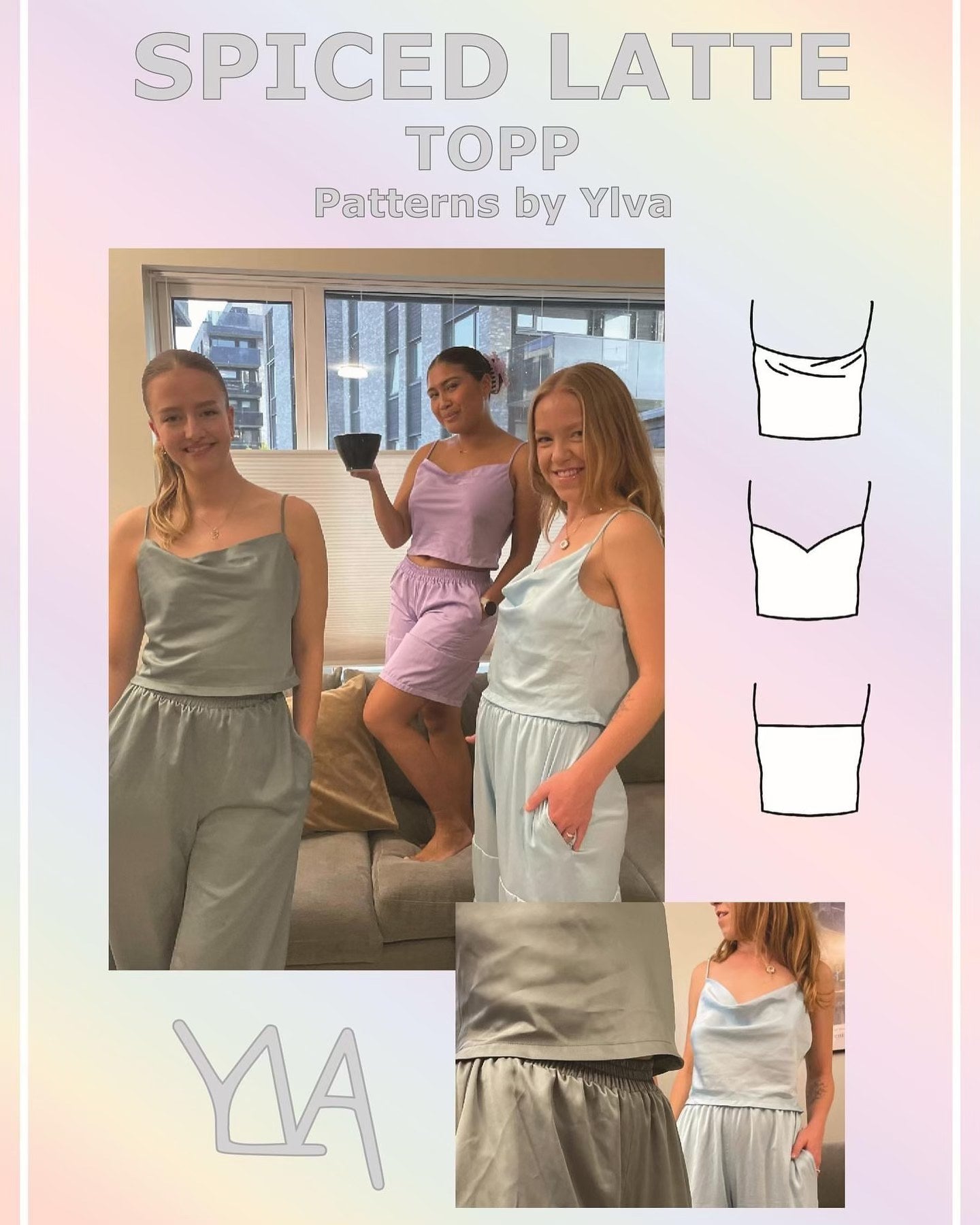Patterns by Ylva - Spiced Latte Topp (Str 30-60)