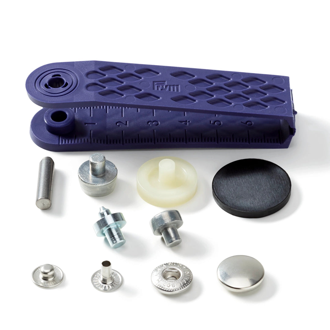 Trykknapper Anorakk 15 mm sølv (10 stk)