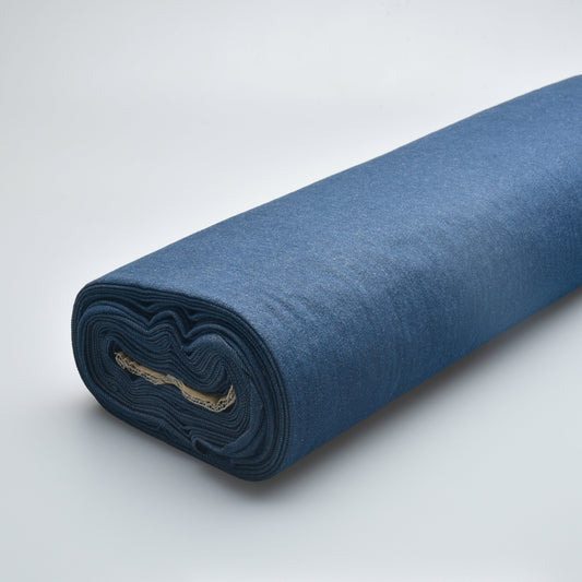 Denim/jeansstoff myk - Mørk blå 12 oz