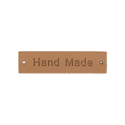 Milward lær labels "Handmade" 3 farger (6 stk)