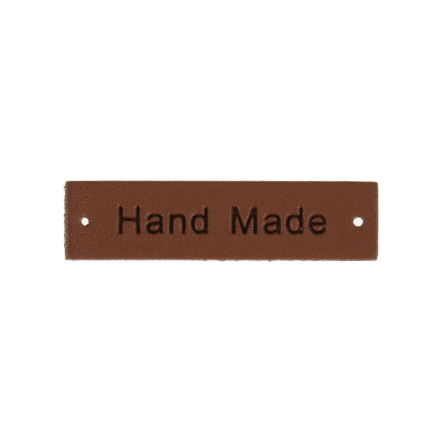 Milward lær labels "Handmade" 3 farger (6 stk)